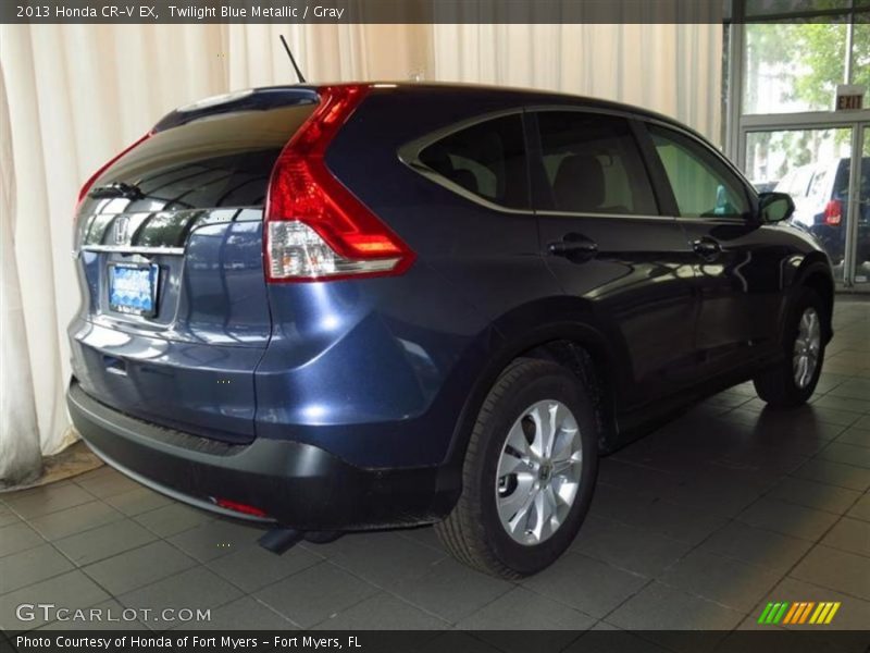 Twilight Blue Metallic / Gray 2013 Honda CR-V EX