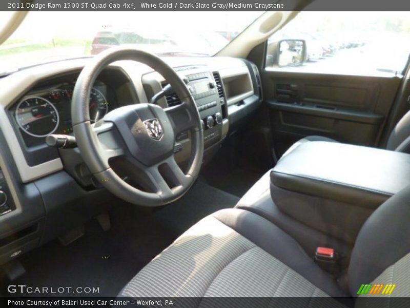 White Gold / Dark Slate Gray/Medium Graystone 2011 Dodge Ram 1500 ST Quad Cab 4x4