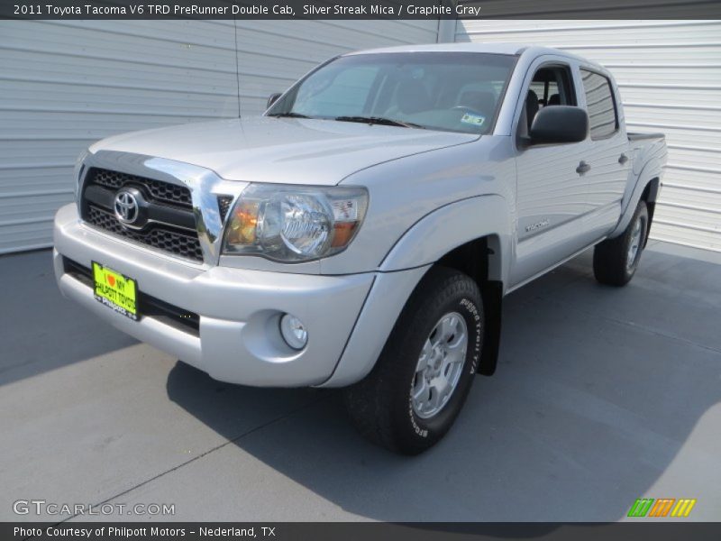 Silver Streak Mica / Graphite Gray 2011 Toyota Tacoma V6 TRD PreRunner Double Cab