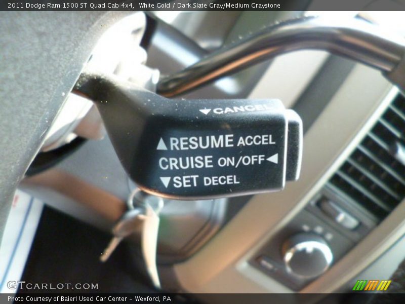 White Gold / Dark Slate Gray/Medium Graystone 2011 Dodge Ram 1500 ST Quad Cab 4x4