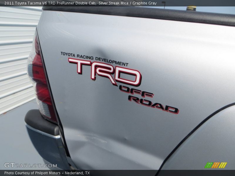 Silver Streak Mica / Graphite Gray 2011 Toyota Tacoma V6 TRD PreRunner Double Cab