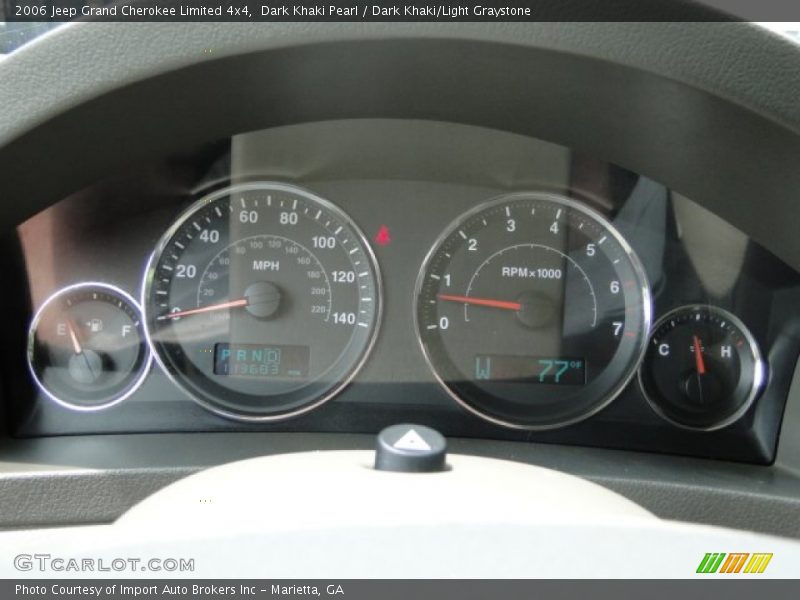 Dark Khaki Pearl / Dark Khaki/Light Graystone 2006 Jeep Grand Cherokee Limited 4x4