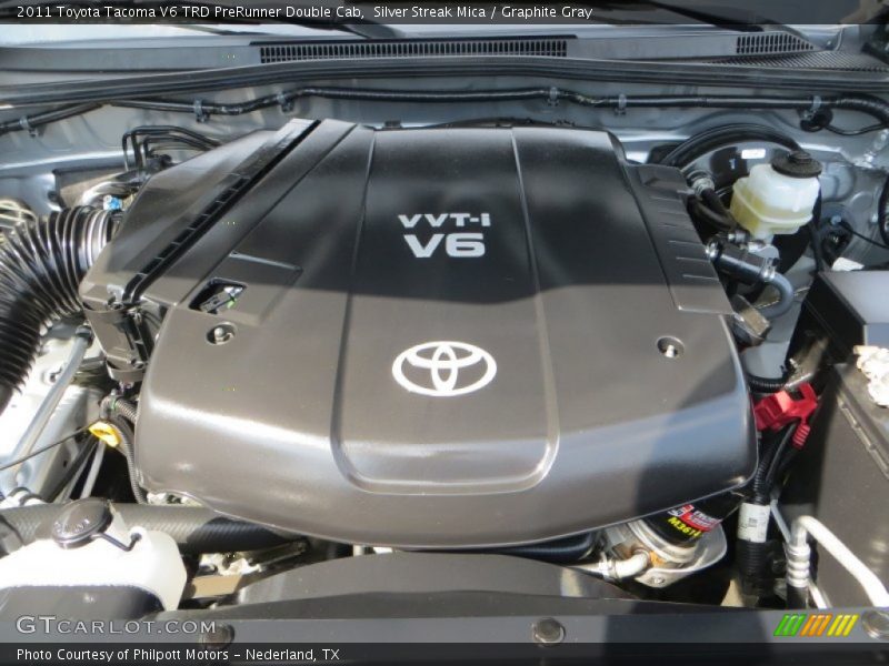 Silver Streak Mica / Graphite Gray 2011 Toyota Tacoma V6 TRD PreRunner Double Cab