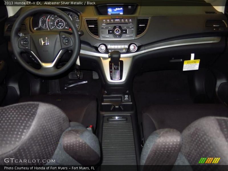 Alabaster Silver Metallic / Black 2013 Honda CR-V EX