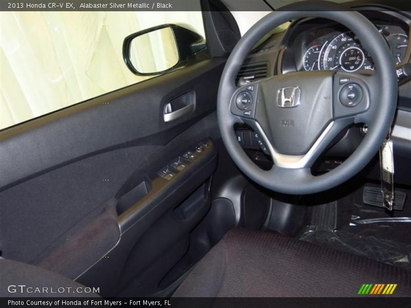 Alabaster Silver Metallic / Black 2013 Honda CR-V EX