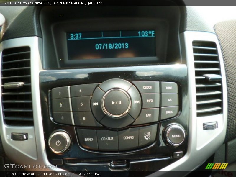 Gold Mist Metallic / Jet Black 2011 Chevrolet Cruze ECO