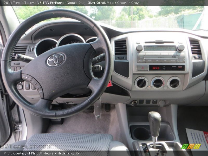 Silver Streak Mica / Graphite Gray 2011 Toyota Tacoma V6 TRD PreRunner Double Cab