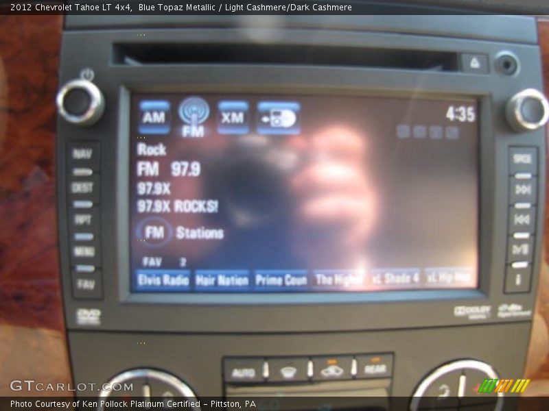 Blue Topaz Metallic / Light Cashmere/Dark Cashmere 2012 Chevrolet Tahoe LT 4x4