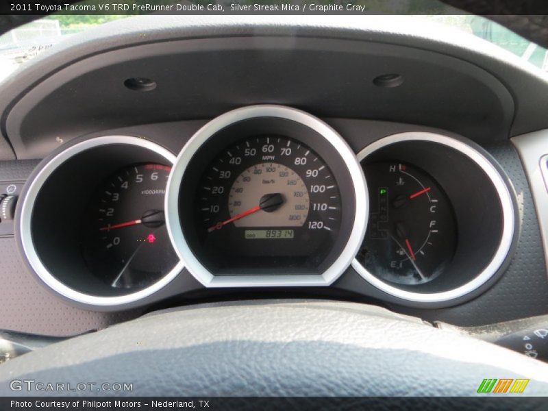 Silver Streak Mica / Graphite Gray 2011 Toyota Tacoma V6 TRD PreRunner Double Cab