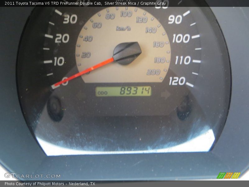Silver Streak Mica / Graphite Gray 2011 Toyota Tacoma V6 TRD PreRunner Double Cab