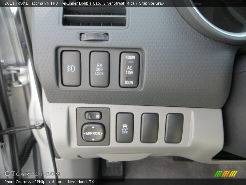 Silver Streak Mica / Graphite Gray 2011 Toyota Tacoma V6 TRD PreRunner Double Cab