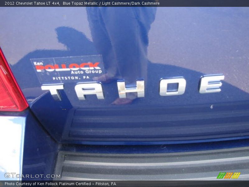 Blue Topaz Metallic / Light Cashmere/Dark Cashmere 2012 Chevrolet Tahoe LT 4x4