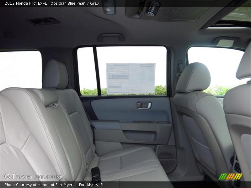 Obsidian Blue Pearl / Gray 2013 Honda Pilot EX-L