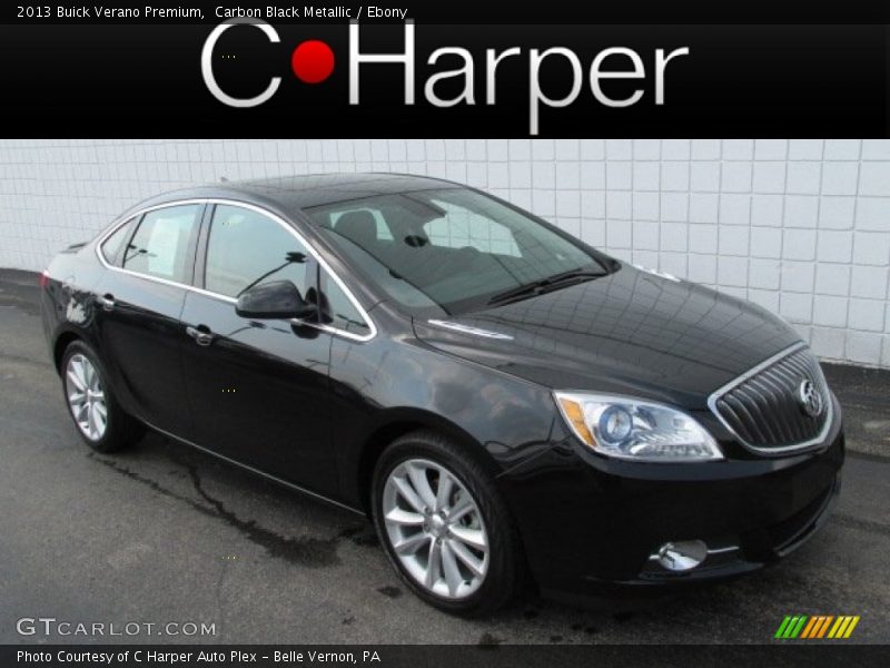 Carbon Black Metallic / Ebony 2013 Buick Verano Premium