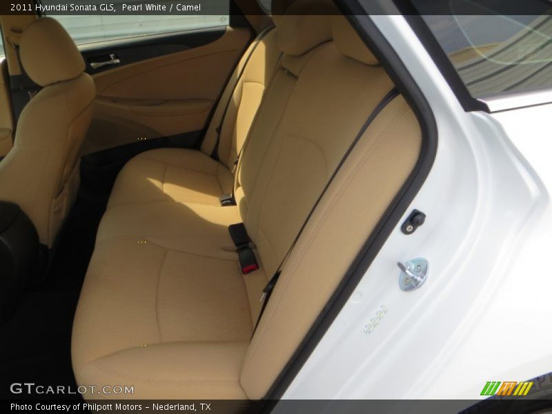 Pearl White / Camel 2011 Hyundai Sonata GLS
