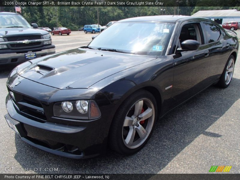Brilliant Black Crystal Pearl / Dark Slate Gray/Light Slate Gray 2006 Dodge Charger SRT-8
