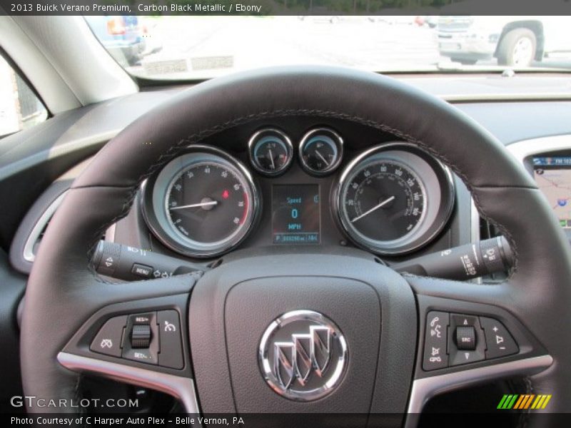 Carbon Black Metallic / Ebony 2013 Buick Verano Premium