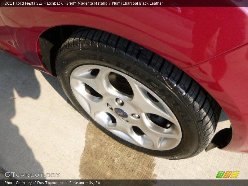 Bright Magenta Metallic / Plum/Charcoal Black Leather 2011 Ford Fiesta SES Hatchback