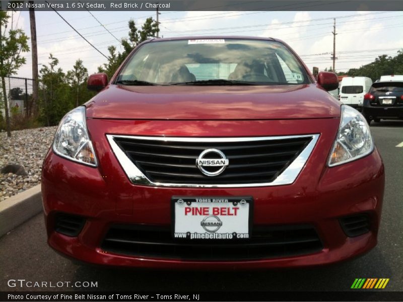 Red Brick / Charcoal 2012 Nissan Versa 1.6 SV Sedan