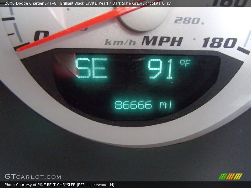 Brilliant Black Crystal Pearl / Dark Slate Gray/Light Slate Gray 2006 Dodge Charger SRT-8