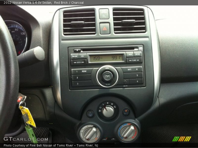 Red Brick / Charcoal 2012 Nissan Versa 1.6 SV Sedan