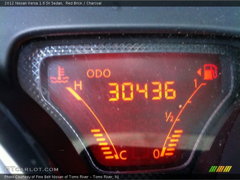Red Brick / Charcoal 2012 Nissan Versa 1.6 SV Sedan