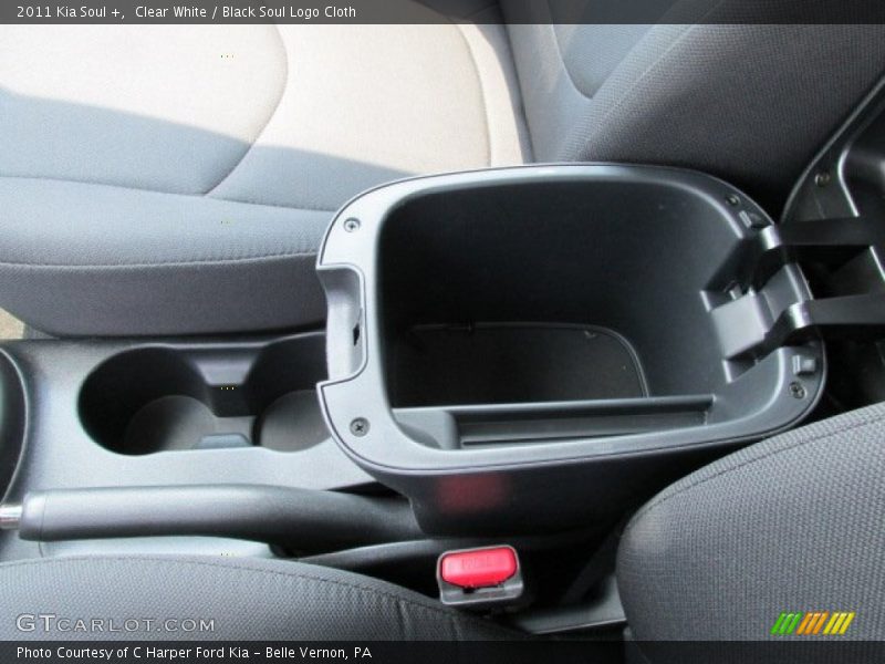 Clear White / Black Soul Logo Cloth 2011 Kia Soul +