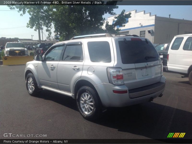 Brilliant Silver Metallic / Black 2009 Mercury Mariner V6 Premier 4WD