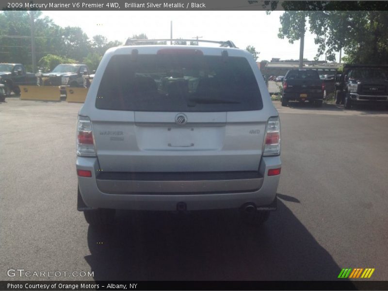 Brilliant Silver Metallic / Black 2009 Mercury Mariner V6 Premier 4WD