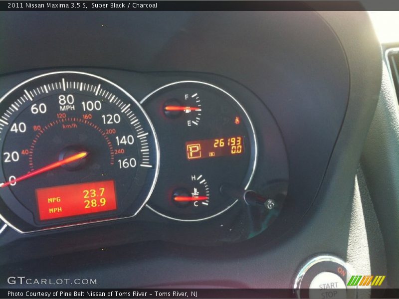 Super Black / Charcoal 2011 Nissan Maxima 3.5 S