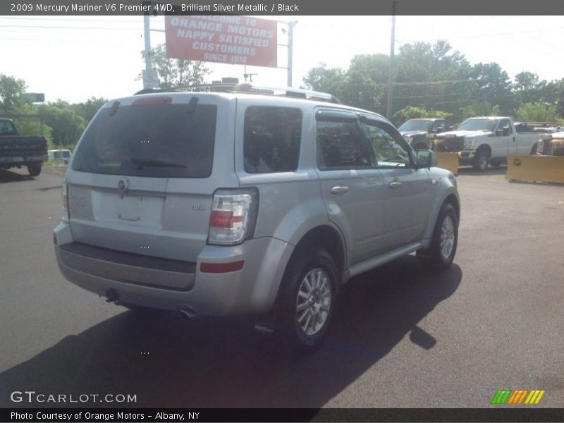 Brilliant Silver Metallic / Black 2009 Mercury Mariner V6 Premier 4WD