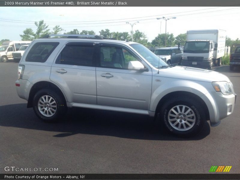 Brilliant Silver Metallic / Black 2009 Mercury Mariner V6 Premier 4WD