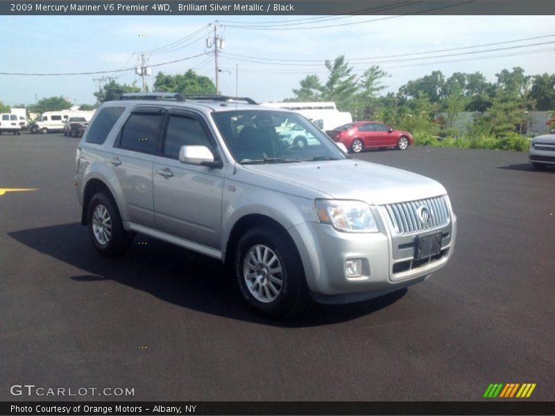 Brilliant Silver Metallic / Black 2009 Mercury Mariner V6 Premier 4WD