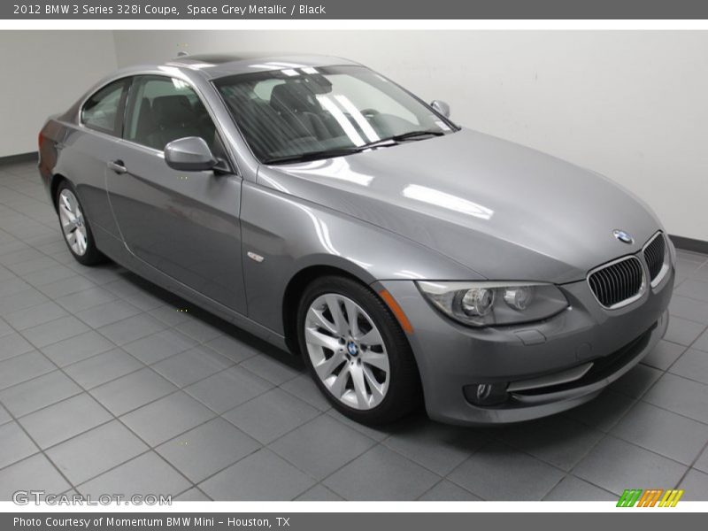 Space Grey Metallic / Black 2012 BMW 3 Series 328i Coupe
