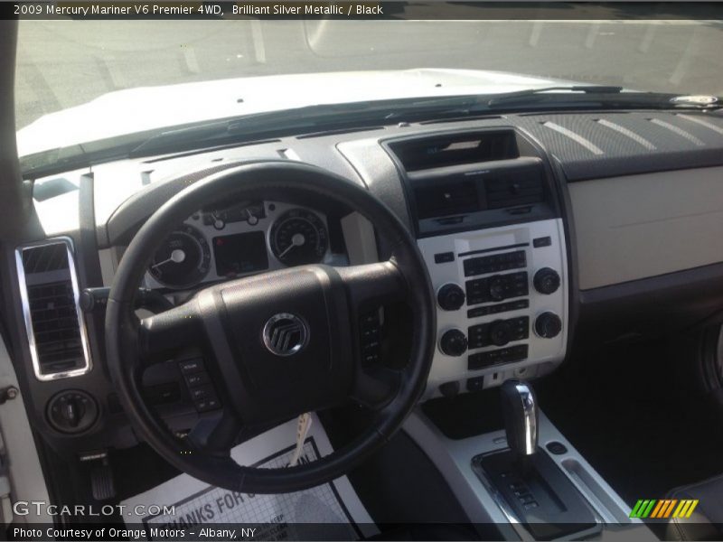 Brilliant Silver Metallic / Black 2009 Mercury Mariner V6 Premier 4WD