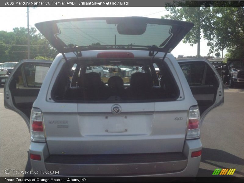 Brilliant Silver Metallic / Black 2009 Mercury Mariner V6 Premier 4WD