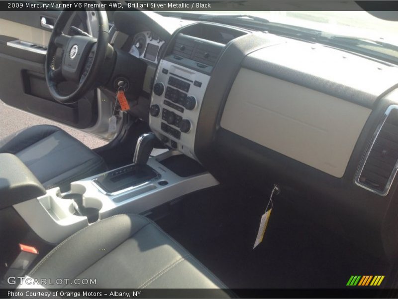 Brilliant Silver Metallic / Black 2009 Mercury Mariner V6 Premier 4WD