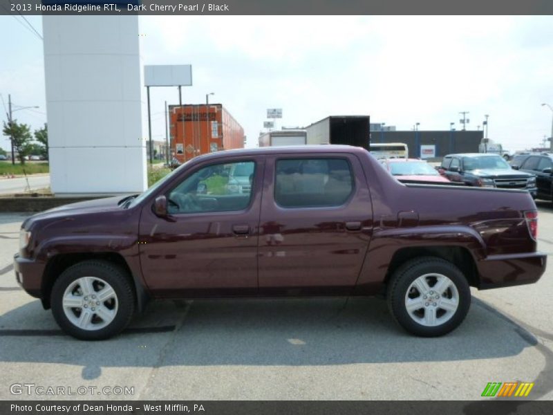 Dark Cherry Pearl / Black 2013 Honda Ridgeline RTL