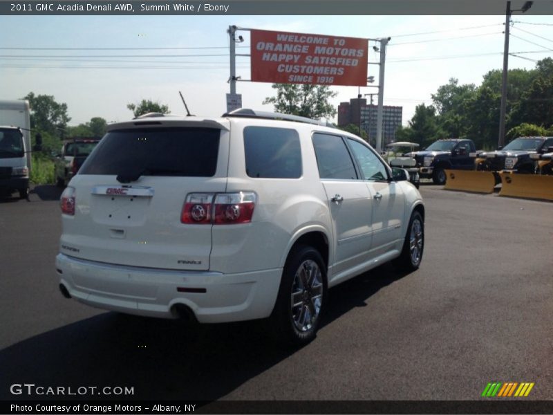 Summit White / Ebony 2011 GMC Acadia Denali AWD