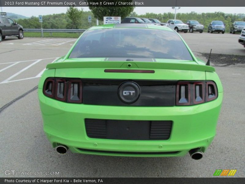 Gotta Have It Green / Charcoal Black 2013 Ford Mustang GT Premium Coupe