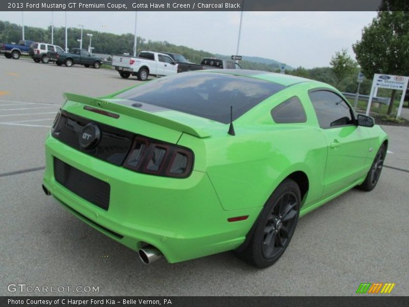 Gotta Have It Green / Charcoal Black 2013 Ford Mustang GT Premium Coupe