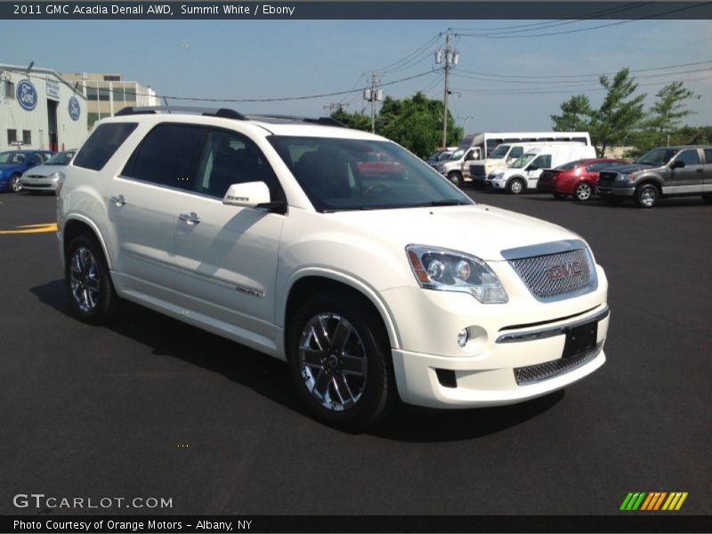 Summit White / Ebony 2011 GMC Acadia Denali AWD