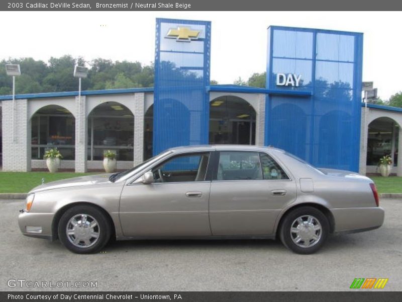 Bronzemist / Neutral Shale Beige 2003 Cadillac DeVille Sedan