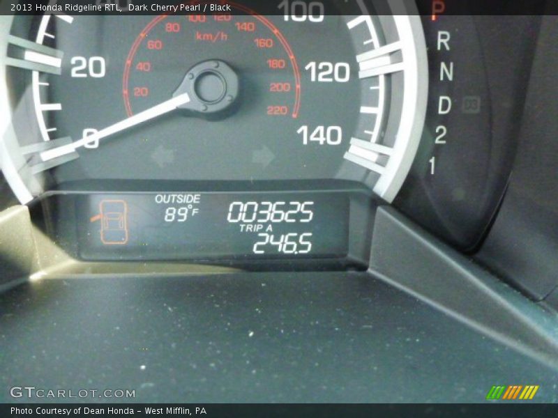 Dark Cherry Pearl / Black 2013 Honda Ridgeline RTL