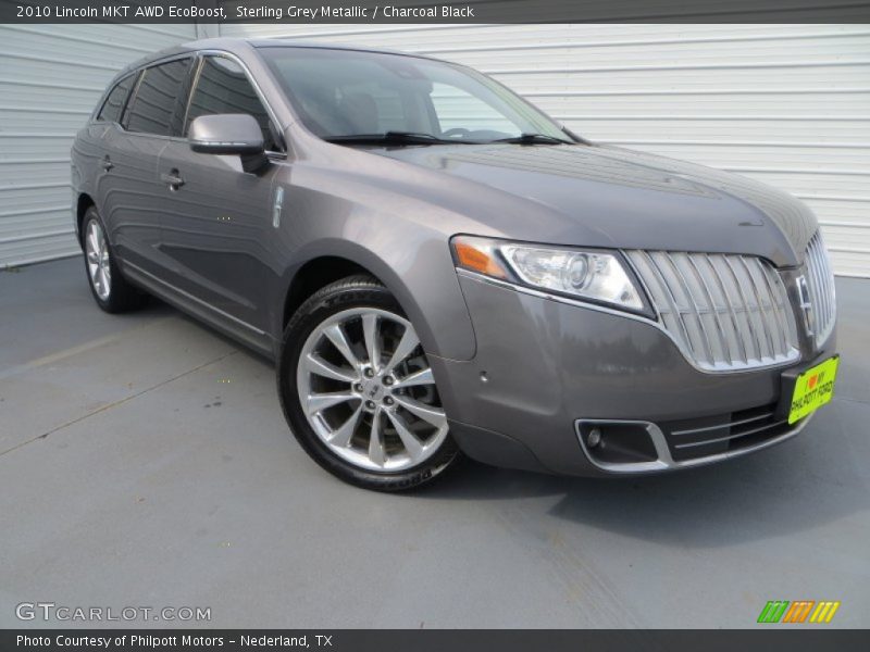 Sterling Grey Metallic / Charcoal Black 2010 Lincoln MKT AWD EcoBoost