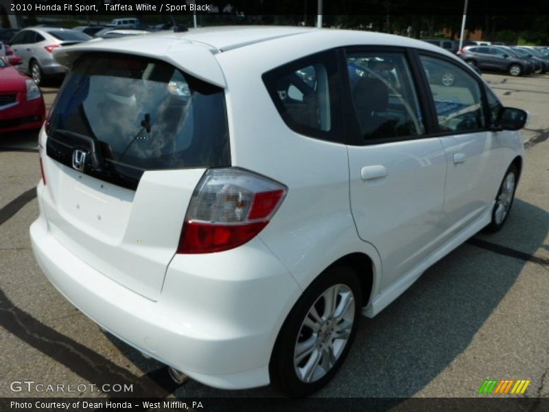 Taffeta White / Sport Black 2010 Honda Fit Sport