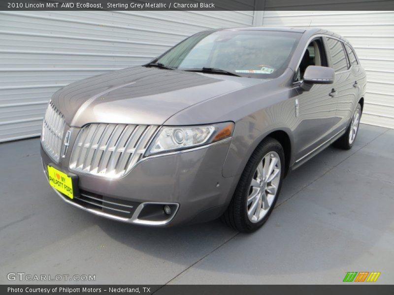 Sterling Grey Metallic / Charcoal Black 2010 Lincoln MKT AWD EcoBoost