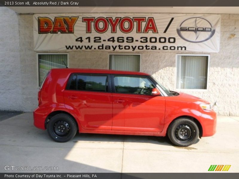 Absolutly Red / Dark Gray 2013 Scion xB