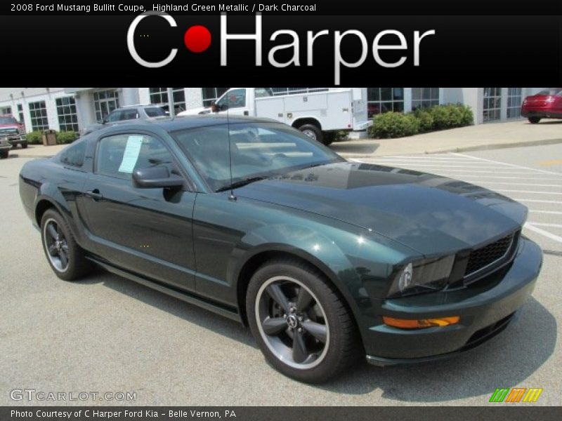 Highland Green Metallic / Dark Charcoal 2008 Ford Mustang Bullitt Coupe