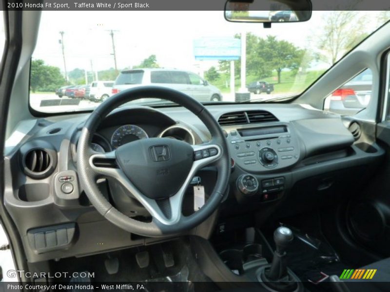 Taffeta White / Sport Black 2010 Honda Fit Sport